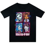 Monster High Camiseta Muñecas Niñas Camiseta Negro 3-4 años