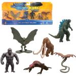MonsterVerse Godzilla vs Kong - Mini Monstruo de 5 cm, 6 Unidades, Incluye Monstruos icónicos de la película, edición Limitada, Multicolor, Apto para Mayores de 4 años