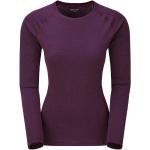 Camisetas deportivas lila de poliester rebajadas manga larga Montane talla L para mujer 