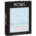 MOOS Moos-M587, Estuche, Pack de 3, Set de Papelería, Especial Regalo, 28x6x35, Color Azul Turquesa, Estándar (SAFTA M587)