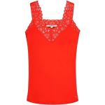 Camisetas rojas de encaje con encaje  sin mangas de encaje Morgan talla S para mujer 