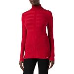 Cárdigans rojos de jersey rebajados manga larga con cuello alto Morgan talla XS para mujer 