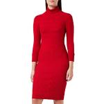 Vestidos ajustados rojos de jersey tres cuartos con cuello alto informales Morgan talla XS para mujer 