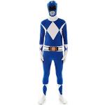 Disfraces azules de poliester de Halloween Power Rangers tallas grandes talla XXL para hombre 