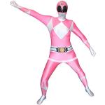Disfraces rosas de poliester de Halloween Power Rangers tallas grandes talla XXL para hombre 