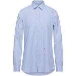 Camisas azules de algodón de manga larga manga larga marineras con rayas MOSCHINO para hombre 