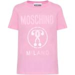 Camisetas rosas de manga corta manga corta con logo MOSCHINO para mujer 