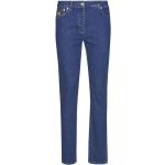 Jeans azul marino de corte recto MOSCHINO con bordado talla S para mujer 