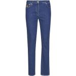 Jeans azul marino de corte recto MOSCHINO con bordado talla XS para mujer 