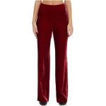 Pantalones rojos de terciopelo de cintura alta rebajados MOSCHINO talla XS para mujer 