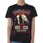 Camisetas negras de manga corta Motörhead manga corta talla XL para hombre 
