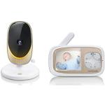 Motorola Nursery Comfort 40 - Baby Monitor con pantalla de 2,8 "- Video wifi para bebés y monitor doméstico con luz ambiental - Blanco