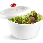 Moulinex Escurridor K10101 Escurridor para ensaladas y verduras con manivela, diseño Innovador con rejilla de evacuación de agua y bol-ensaladera, eficaz y fácil de usar con el asa de tirar