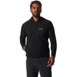 Camisetas deportivas negras rebajadas transpirables, cortaviento con logo Mountain Hardwear talla L para hombre 