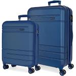 Set de maletas azules de goma de 72l con aislante térmico Movom para mujer 