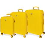 Set de maletas amarillas de goma con aislante térmico Movom para mujer 