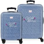 Set de maletas azules de goma con aislante térmico Movom infantiles 