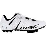 Zapatillas blancas de poliester de ciclismo rebajadas MSC Bikes talla 43 para hombre 