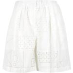 Shorts cintura alta blancos de algodón MSGM talla S para mujer 