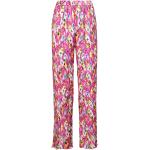 Pantalones rosas de poliester de cintura alta rebajados informales floreados MSGM con motivo de flores talla S para mujer 