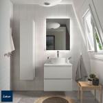 Muebles blancos de madera de baño minimalista Salgar de materiales sostenibles 