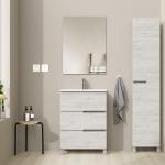 Muebles blancos de madera de baño minimalista 