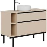 Mueble de baño tono beige 120x45 cm