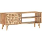 Mueble para tv de madera maciza de acacia 100x35x40 cm - Vidaxl