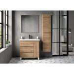 Muebles grises de madera de baño modernos lacado Futurbaño 