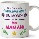 Mugffins Tasse/Mug pour Maman - Prix Pur la Meilleure Mère (modèle 4) - Idée Cadeau Fête des Mères/Anniversaire Originale