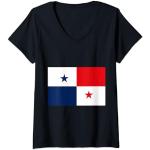 Mujer Bandera de Panamá Camiseta Cuello V