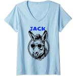 Mujer Divertido animal de granja amante del burro - Burro Jackass Camiseta Cuello V
