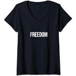 Mujer Libertad Camiseta Cuello V