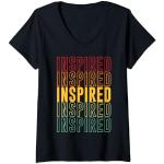 Mujer Orgullo inspirado, inspirado Camiseta Cuello V