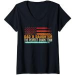 Mujer papá & Daughter the perfect chaos team American dad Camiseta Cuello V