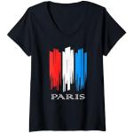 Equipaciones Francia negras de encaje con escote V vintage de encaje con motivo de París talla S para mujer 