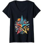 Mujer Rock Star Solar System Edición Especial Camiseta Cuello V