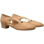 Mujer - Zapatos de baile Broadway,Suela de corteza,Empeine de piel,Tacón 3,5 cm. Made in Italy, Rosa Pallido, 41 EU