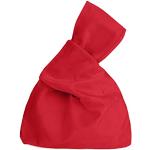 Bolsos rojos de terciopelo de mano con estampados rebajados para mujer 