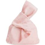 Bolsos rosas de terciopelo de mano con estampados rebajados para mujer 