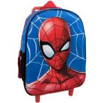 Mochilas escolares azules de poliester Spiderman con aislante térmico acolchadas infantiles 