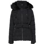 Abrigos negros de poliester con capucha  manga larga Naf Naf talla XL para mujer 