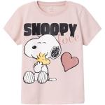 NAME IT Nkfnanni Snoopy SS Top Noos Vde Camiseta, Rosa Sepia, 122 cm-128 cm para Niñas