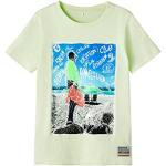 Camisetas de algodón de manga corta infantiles NAME IT con volantes 8 años de materiales sostenibles 
