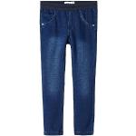 Jeans slim infantiles azul marino de denim rebajados NAME IT Talla Única para niña 