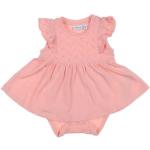 Vestidos rosas de algodón de manga corta infantiles NAME IT Recién Nacido de materiales sostenibles para bebé 
