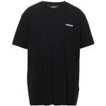 Camisetas negras de algodón de manga corta manga corta con cuello redondo con logo Napapijri talla XS para hombre 