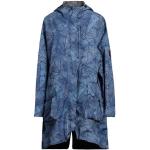 Abrigos azules de poliester con capucha  rebajados manga larga Napapijri talla XS para mujer 