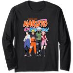 Camisetas negras de encaje de manga larga Naruto manga larga con logo talla S para mujer 