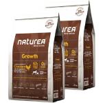 Naturea Grain free Growth - Pienso sin cereales para perros medianos y grandes - Pollo - Cantidad: 2 x 12 kg
